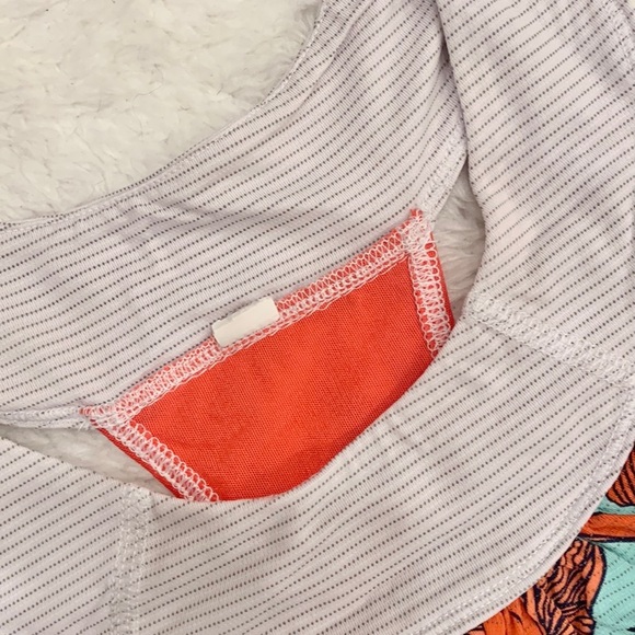 Lululemon Racerback Floral Coral Tank Top - Picture 11 of 14